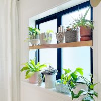Easy DIY Window Plant Shelf