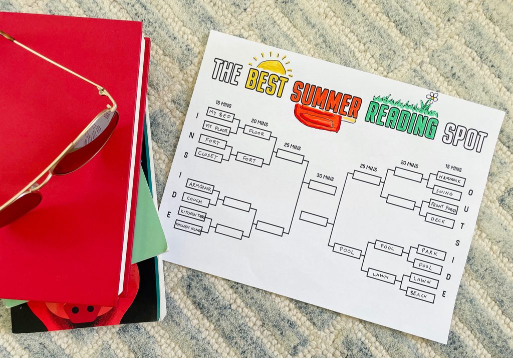 Kids Summer Reading Activity Bracket Free Printable