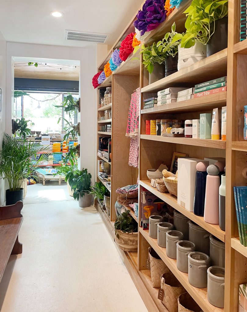 Shelving With Home Decor At A Makers Post In Sullivans Island South Carolina