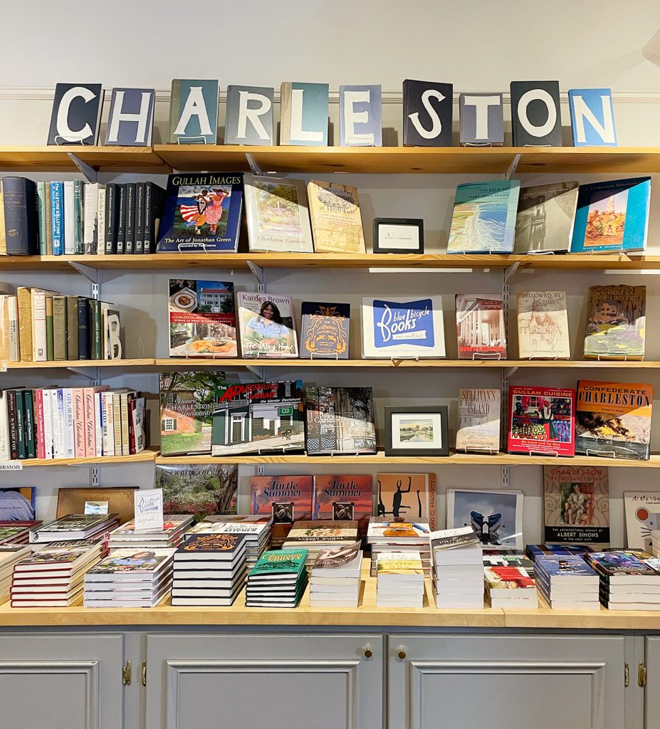 Inside of Blue Bicycle Books In Charleston South Carolina
