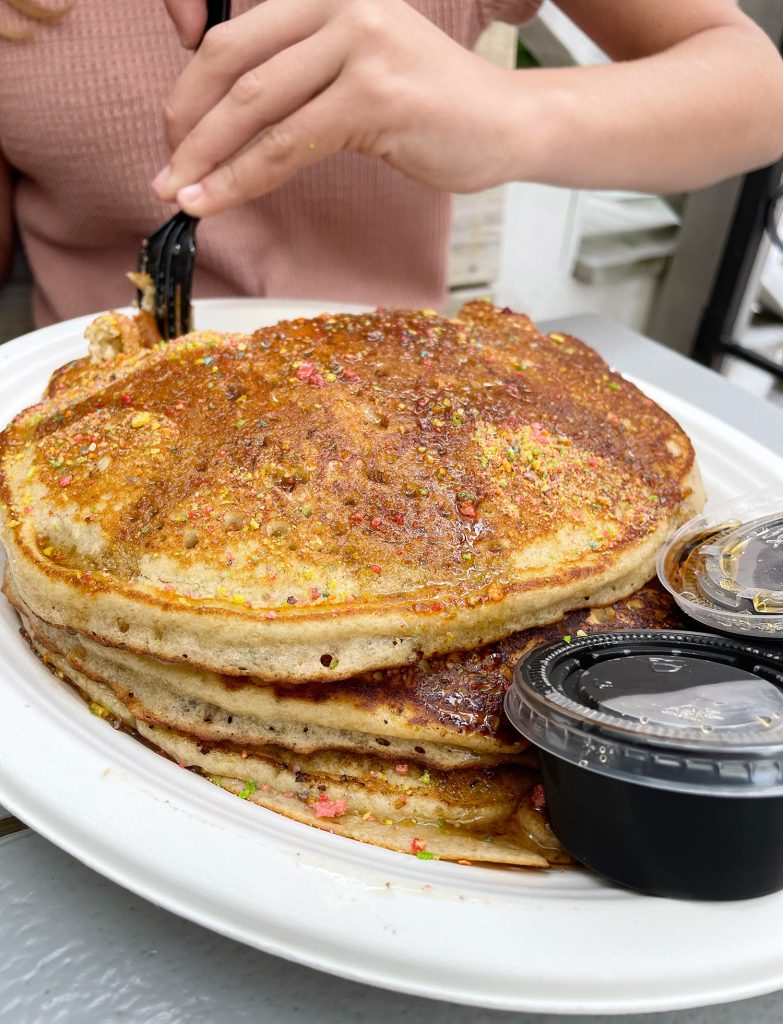 Fruity Pebble Pancake At Dabs Breakfast In Charleston South Carolina