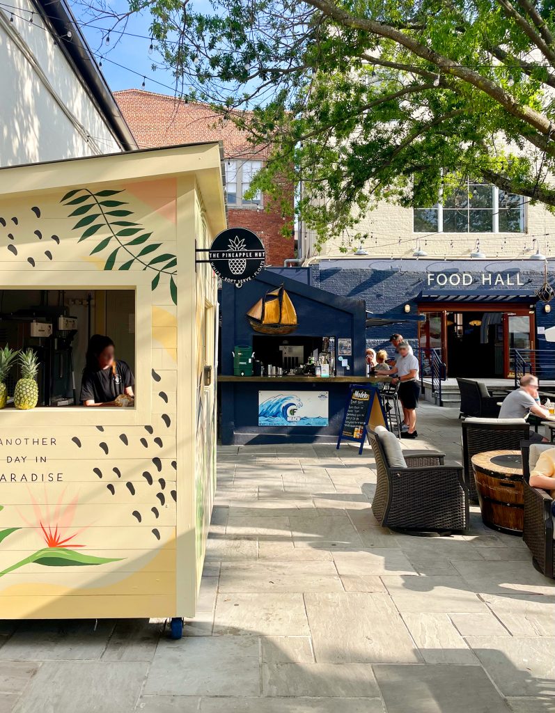 The Pineapple Hut And Port Of Call Food Hall In Charleston South Carolina