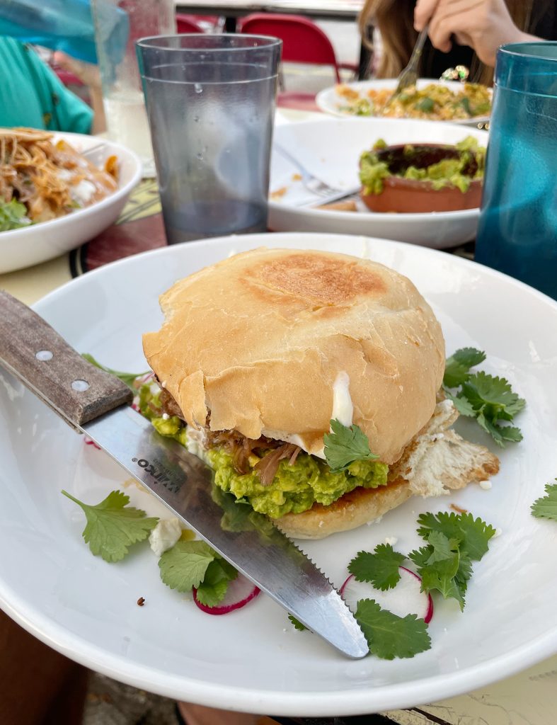 Torta Mexican Sandwich at Pink Cactus In Charleston South Carolina