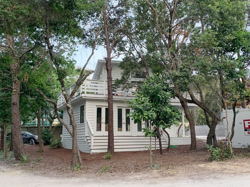 House After Move In With No Driveway And Car In Pine Straw