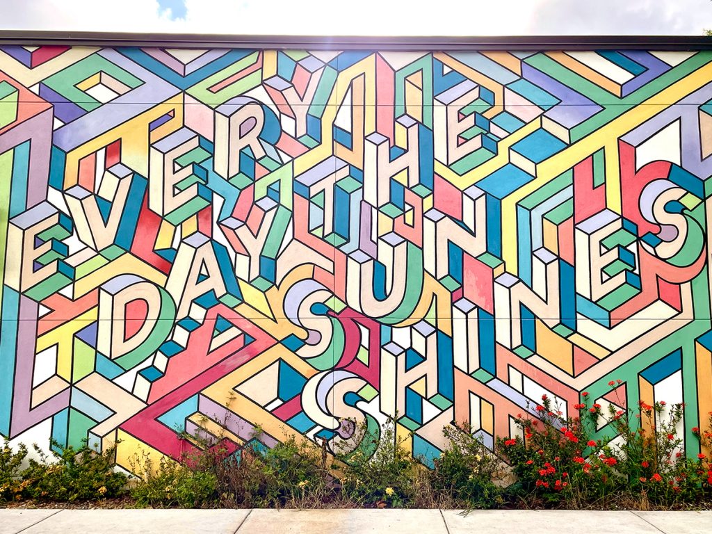 Every Day The Sun Shine Mural in Saint Petersburg Florida