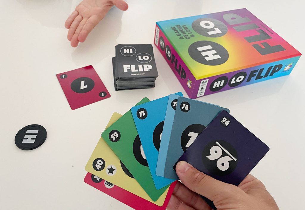 Hi Lo Flip Family Card Game