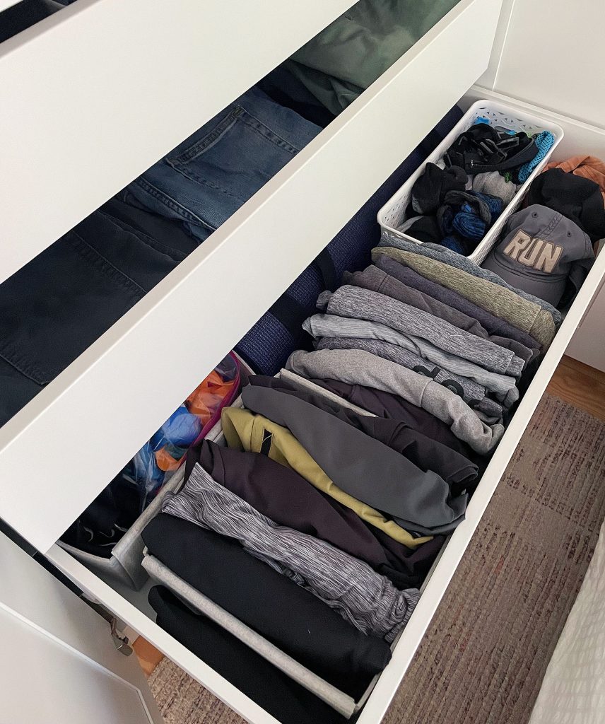 Ikea Pax Wardrobe Closet Drawer With Running Exercise Clothes