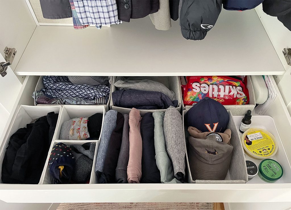 Ikea Pax Wardrobe Closet Drawr With Mens Shirts And Socks