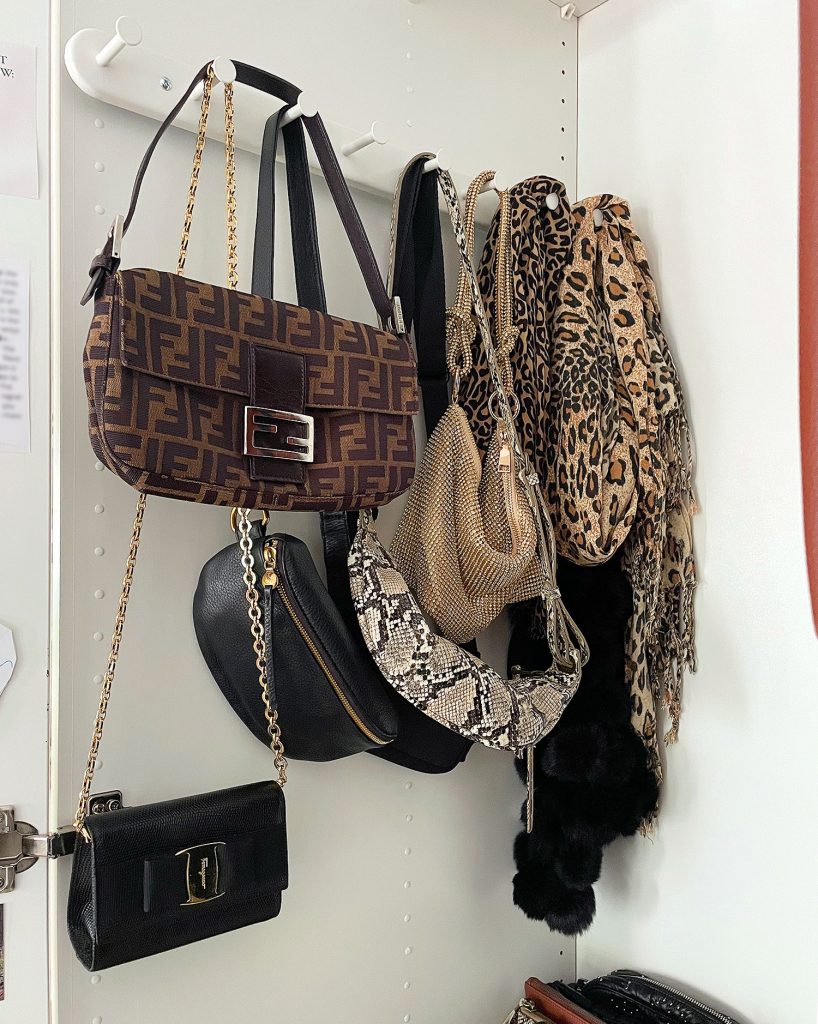 Ikea Pax Wardrobe Closet Purse Hanging Tie Rack
