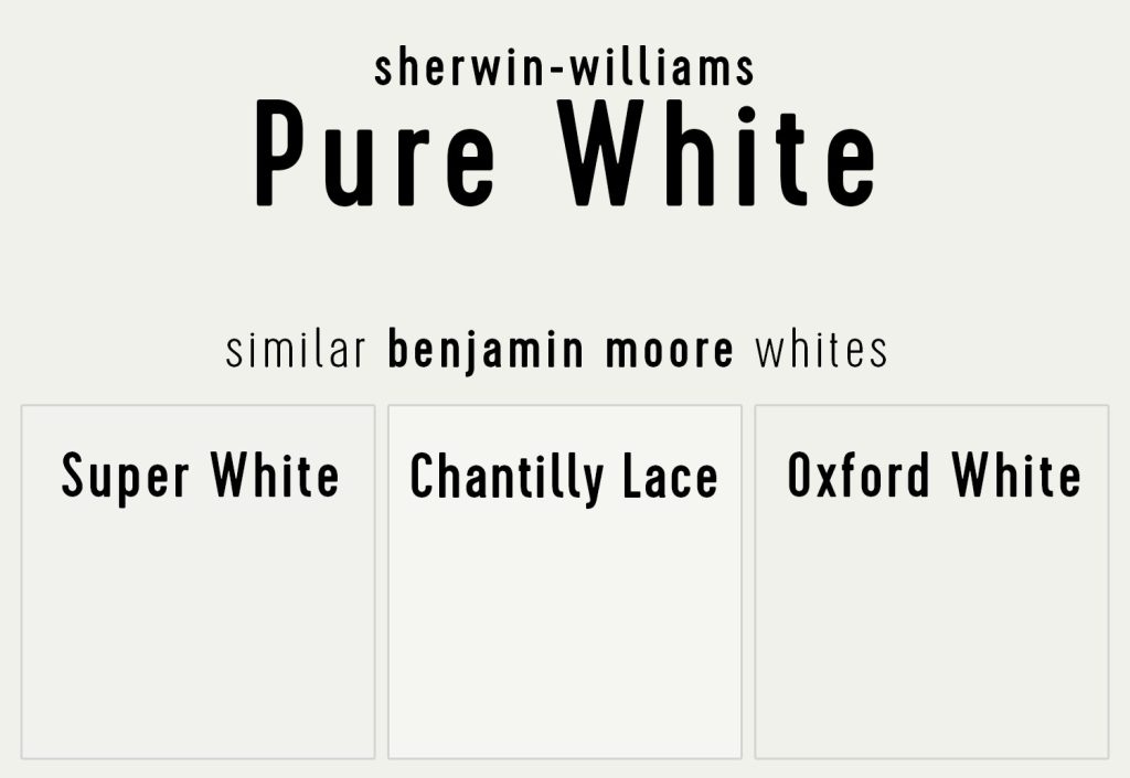 Benjamin Moore White Paints Similar To SW Pure White