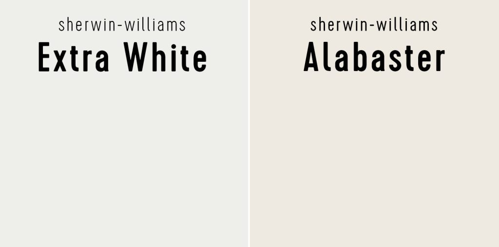 Sherwin Williams Extra White vs Sherwin Williams Alabaster