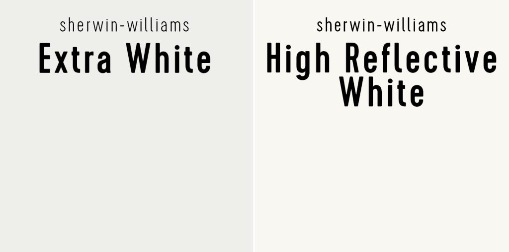 Sherwin Williams Extra White vs Sherwin Williams High Reflective White