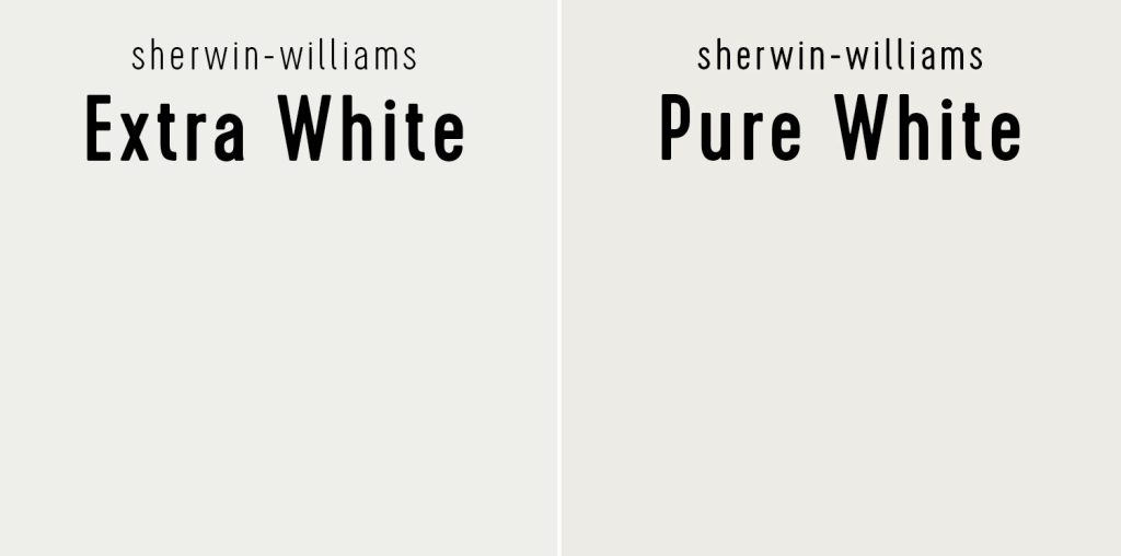 Sherwin Williams Extra White vs Pure White