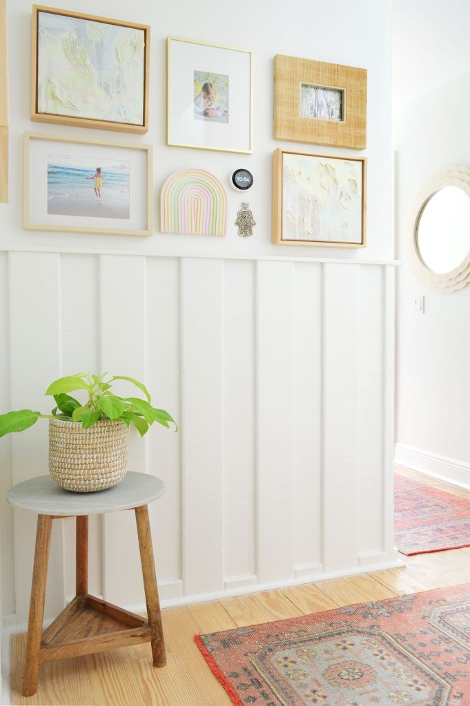 Wainscoting Molding In Hallway Painted SW Pure White