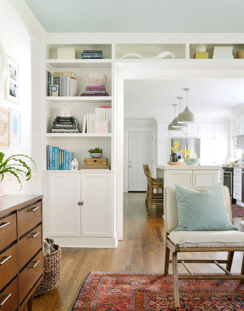 DIY Bookcases With Simply White Paint