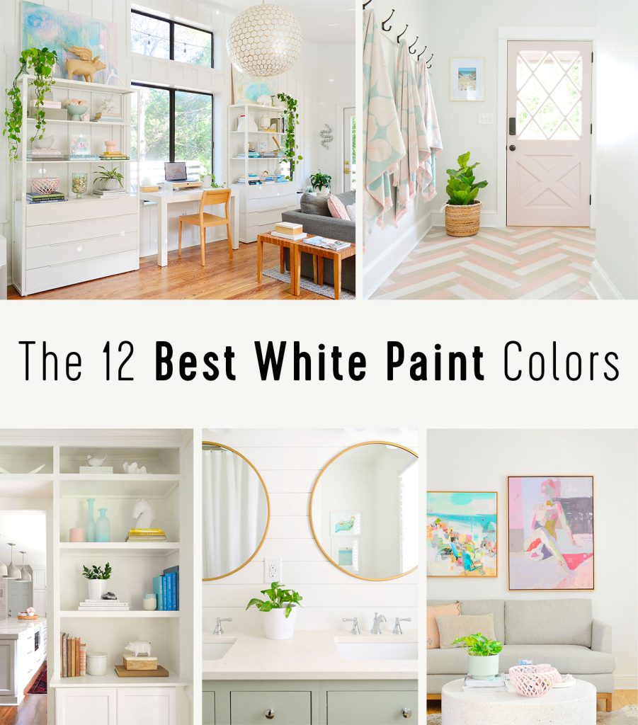 Collage of Interior Using Best White Paint Colors