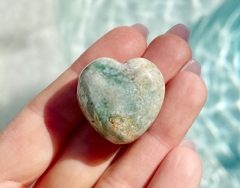 Ocean Jasper Crystal Small Heart Rock