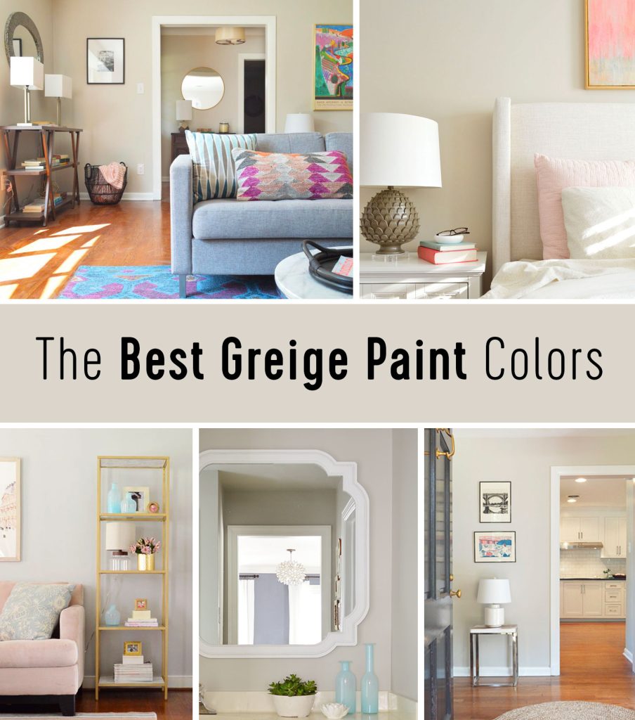 The Best Greige Paint Colors Title Graphic