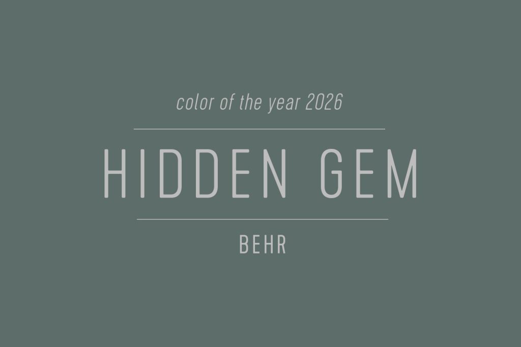 Behr Color of the Year 2026 Hidden Gem Swatch