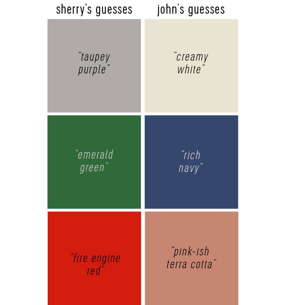 Sherry and John Guesses for 2026 Color of the Year