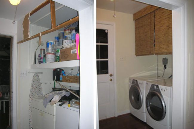 First House Laundry Before After