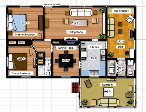 Floorplanner - A 2D floorplan created with floorplanner.com