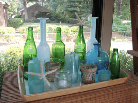 Recycled Wine Bottle Used Bottle Decor