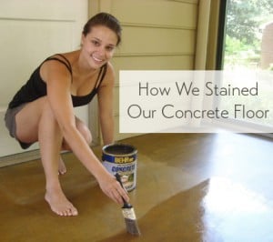 Staining A Concrete Floor Is Easy, Just Follow Our Step By Step Tutorial