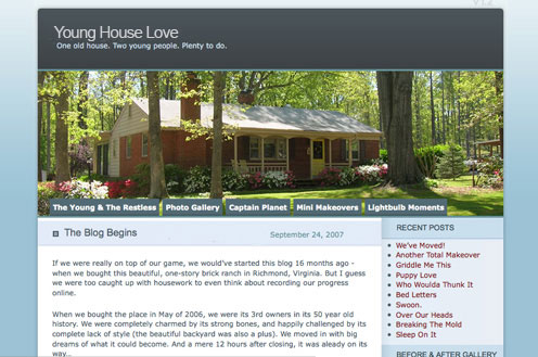 really old wordpress blog young house love beginning of bloggin
