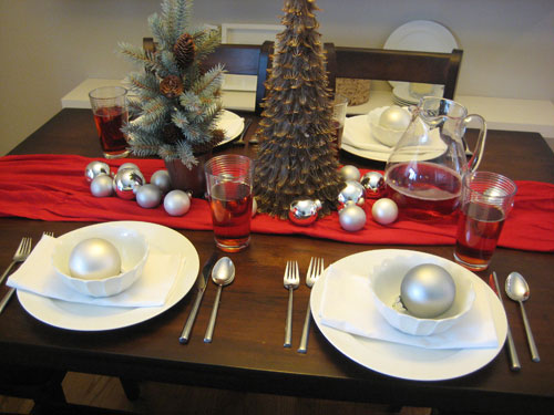 Christmas Dinner Table Plac