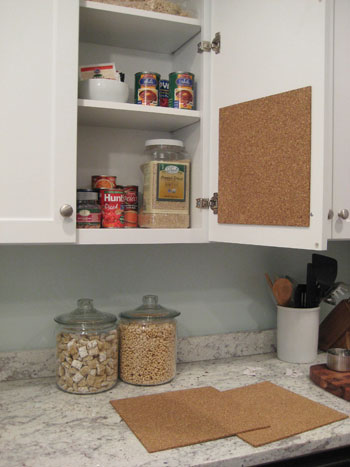 Create A Hidden In Cabinet Cork Board Message Center It S An Easy