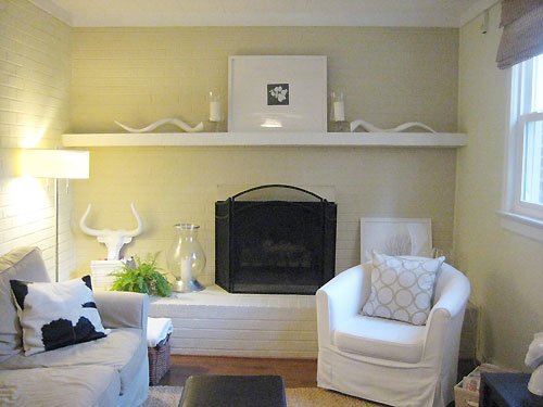 Fireplace Mantle Makeover