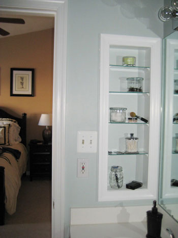 How To Turn An Old Medicine Cabinet Into An Open Shelved Accent Nook