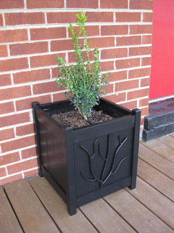 black-square-planters