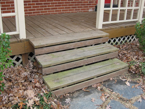 How To Paint A Wood Deck Or Front Porch We Did Subtle Stripes Young House Love
