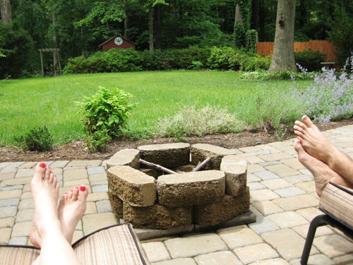 Firepit And Bare Feet Makin