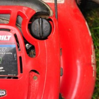 Cleaning An Oil-Clogged Air Filter In Our Lawn Mower