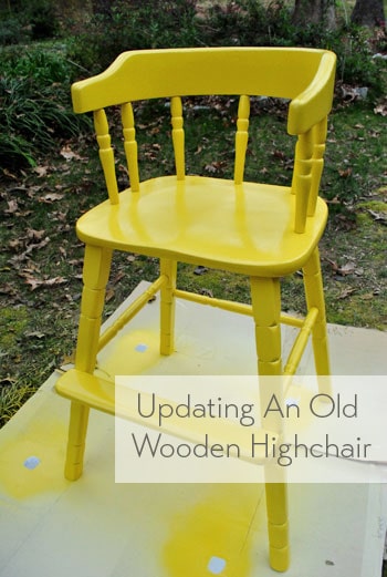 updating-an-old-wooden-highchair