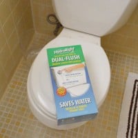 Installing A Dual Flush Button To Our Toilet