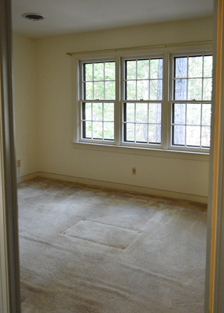 Before Photo Of Bedroom With Triple Window
