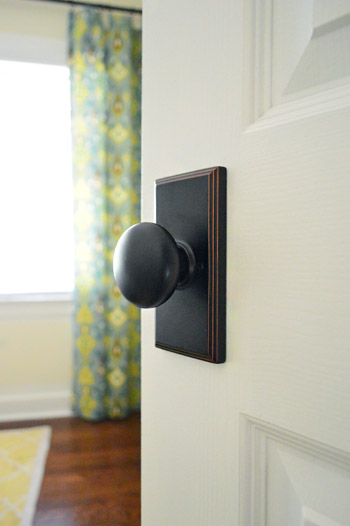 Updating Interior Doors By Installing New Doorknobs | Young House Love