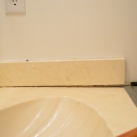 How To Remove A Dated Vanity Backsplash