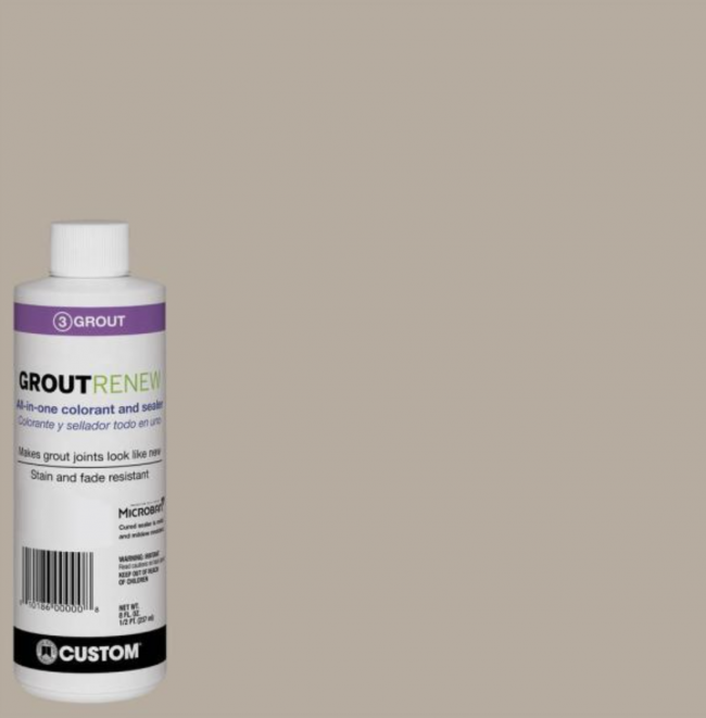 GroutRenew paint in Oyster Gray