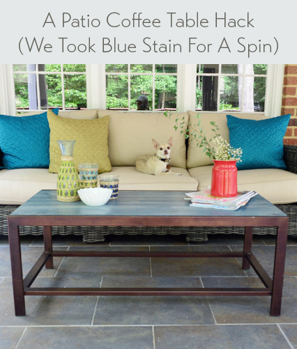 making-an-outdoor-coffee-table-blue-stain