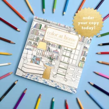 Color At Home, Interior Decor Coloring Book for Adults