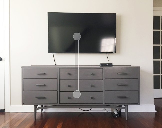 Installing a Swivel TV Mount and Hiding TV Cords + Cable Box - In