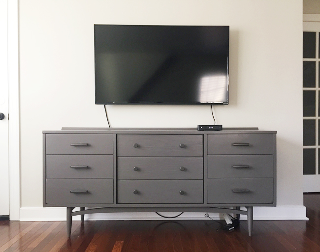 How to mount your tv to the wall and hide the cords - House of