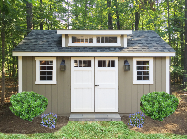 Shed landscaping on sale