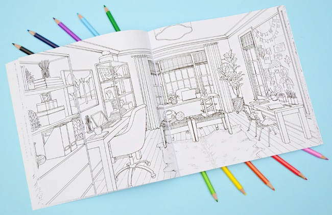 Color At Home Coloring Book Our Office