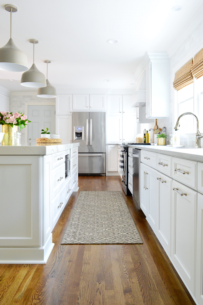 Kitchen Remodel Final Down Aisle To Fridge 650